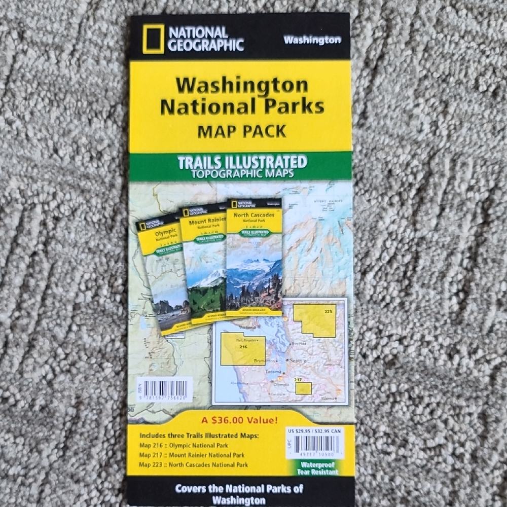 Washington National Parks Map Pack